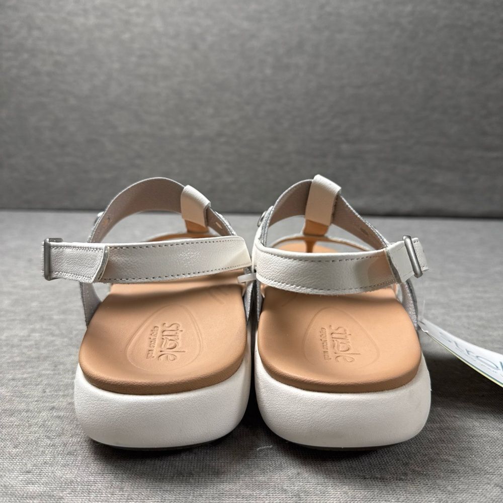 NWT‎ Strole Breeze Women's White Sandals with Orthotic Arch Support Size 7 - Picture 4 of 7